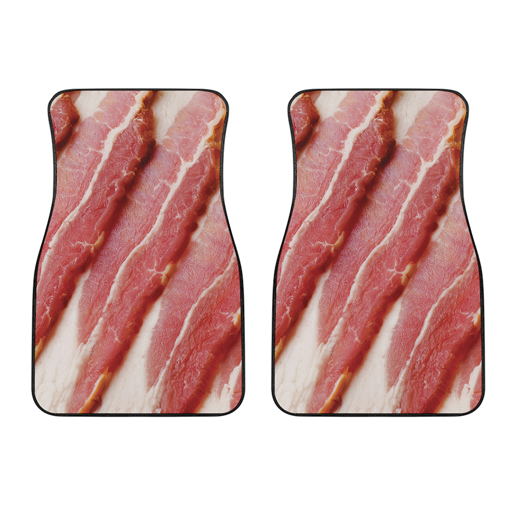 Raw Bacon Print Front Car Floor Mats