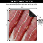 Raw Bacon Print Futon Protector