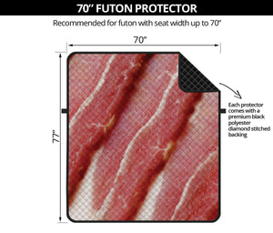 Raw Bacon Print Futon Protector