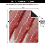 Raw Bacon Print Futon Protector