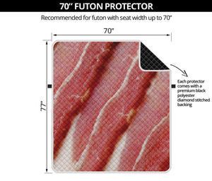 Raw Bacon Print Futon Protector