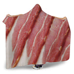 Raw Bacon Print Hooded Blanket