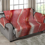 Raw Bacon Print Loveseat Protector