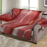 Raw Bacon Print Loveseat Protector