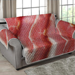 Raw Bacon Print Loveseat Protector