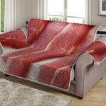 Raw Bacon Print Loveseat Protector