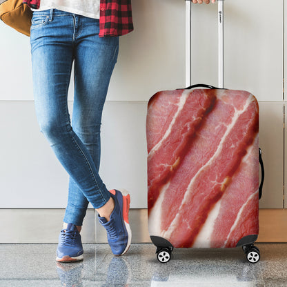 Raw Bacon Print Luggage Cover