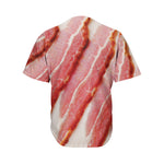 Raw Bacon Print Men's Baseball Jersey