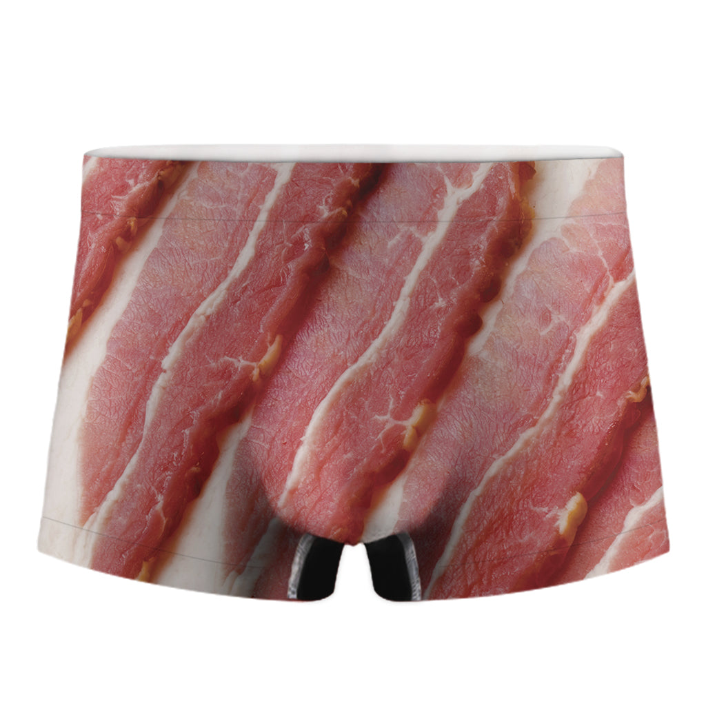 Raw Bacon Print Men's Boxer Briefs