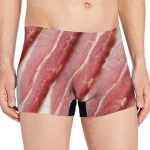 Raw Bacon Print Men's Boxer Briefs