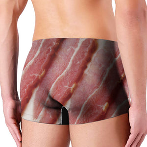 Raw Bacon Print Men's Boxer Briefs