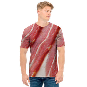 Raw Bacon Print Men's T-Shirt