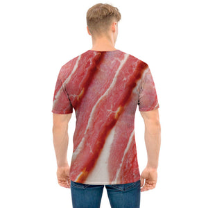 Raw Bacon Print Men's T-Shirt