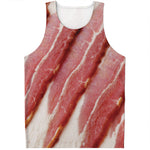 Raw Bacon Print Men's Tank Top