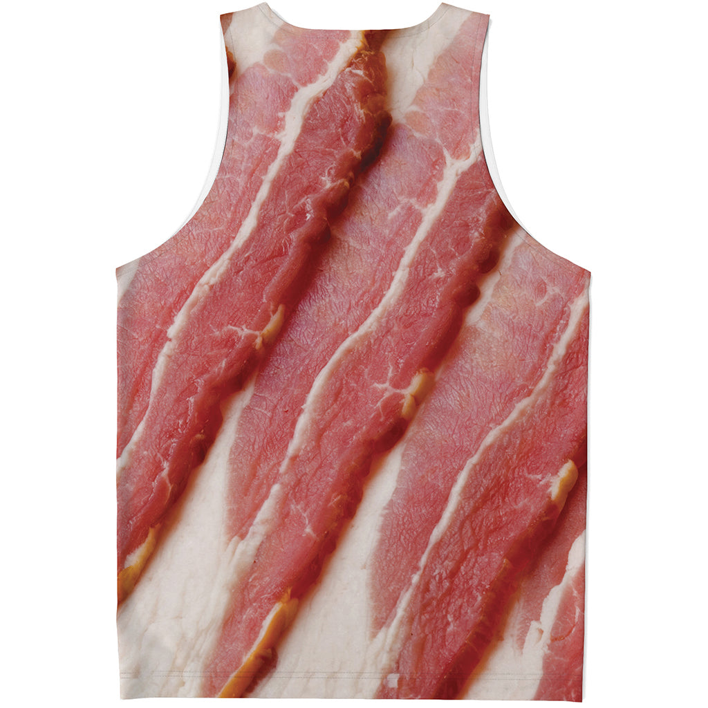 Raw Bacon Print Men's Tank Top