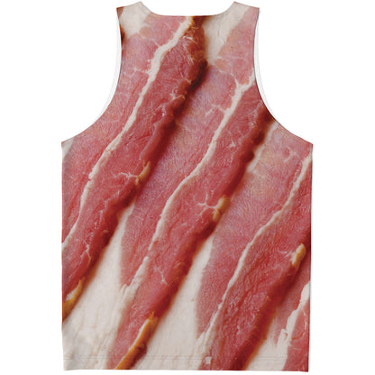 Raw Bacon Print Men's Tank Top