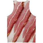 Raw Bacon Print Men's Tank Top