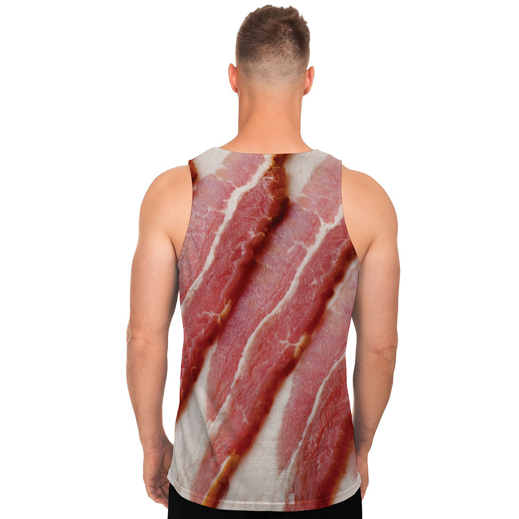 Raw Bacon Print Men's Tank Top