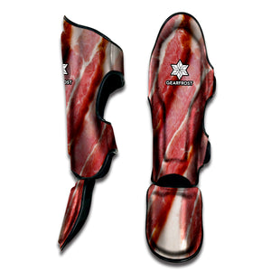 Raw Bacon Print Muay Thai Shin Guard