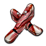 Raw Bacon Print Muay Thai Shin Guard