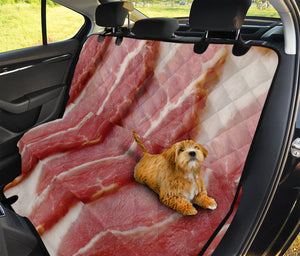 Raw Bacon Print Pet Car Back Seat Cover