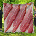 Raw Bacon Print Quilt