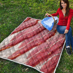 Raw Bacon Print Quilt