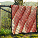 Raw Bacon Print Quilt