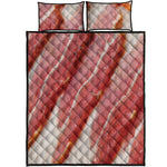 Raw Bacon Print Quilt Bed Set