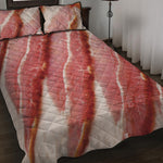 Raw Bacon Print Quilt Bed Set