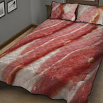 Raw Bacon Print Quilt Bed Set