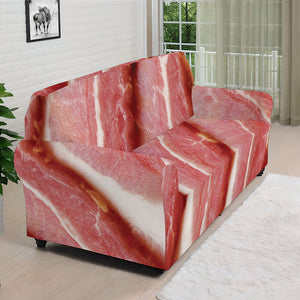 Raw Bacon Print Sofa Cover