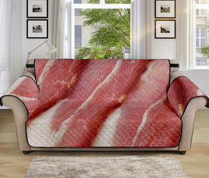 Raw Bacon Print Sofa Protector