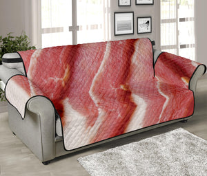 Raw Bacon Print Sofa Protector