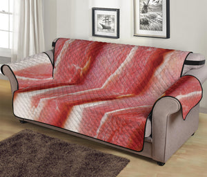 Raw Bacon Print Sofa Protector