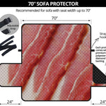 Raw Bacon Print Sofa Protector