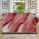 Raw Bacon Print Sofa Protector