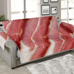 Raw Bacon Print Sofa Protector