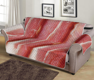 Raw Bacon Print Sofa Protector