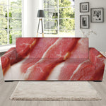 Raw Bacon Print Sofa Slipcover