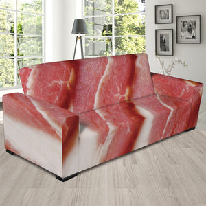 Raw Bacon Print Sofa Slipcover