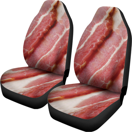 Raw Bacon Print Universal Fit Car Seat Covers