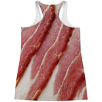 Raw Bacon Print Women's Racerback Tank Top