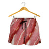 Raw Bacon Print Women's Shorts