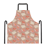 Reading Books And Glasses Pattern Print Apron