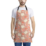 Reading Books And Glasses Pattern Print Apron