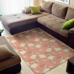 Reading Books And Glasses Pattern Print Area Rug