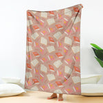 Reading Books And Glasses Pattern Print Blanket