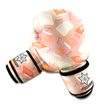 Reading Books And Glasses Pattern Print Boxing Gloves