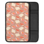 Reading Books And Glasses Pattern Print Car Center Console Cover